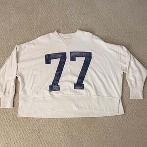 American Eagle Outfitters Cream Textured Top